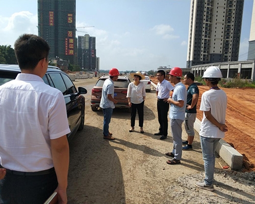 區(qū)委常委、政法委書記鐘春蓮到機(jī)場(chǎng)快速路調(diào)研
